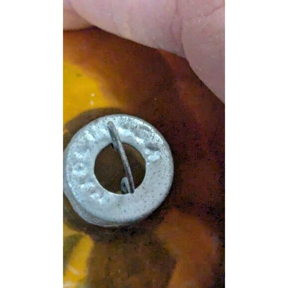 Vintage Shiny Brite Glass Christmas Ornaments Gold With Glitter Accents Made USA - Picture 6 of 6